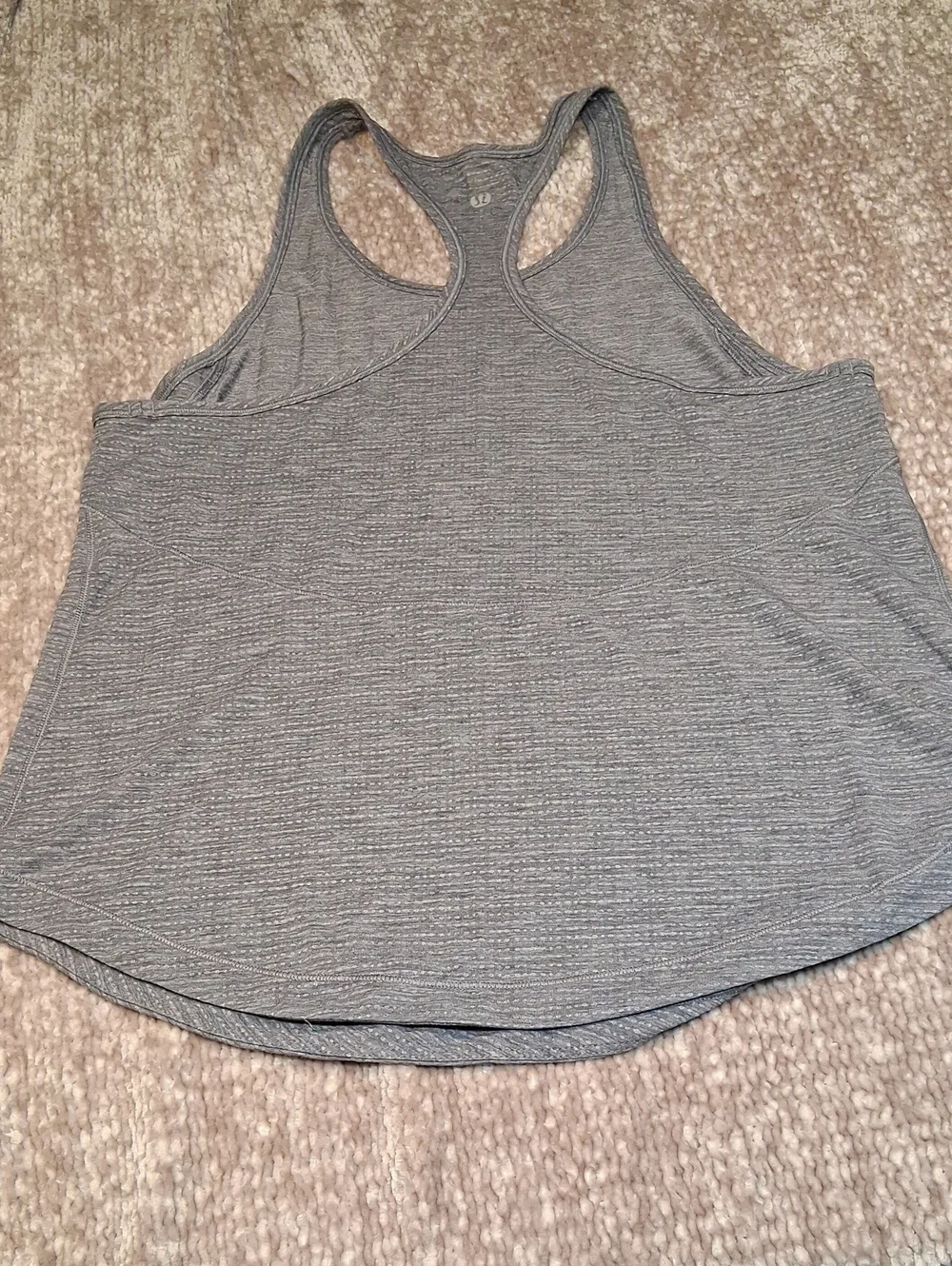 lululemon athletica Heathered Gray Racerback Tank